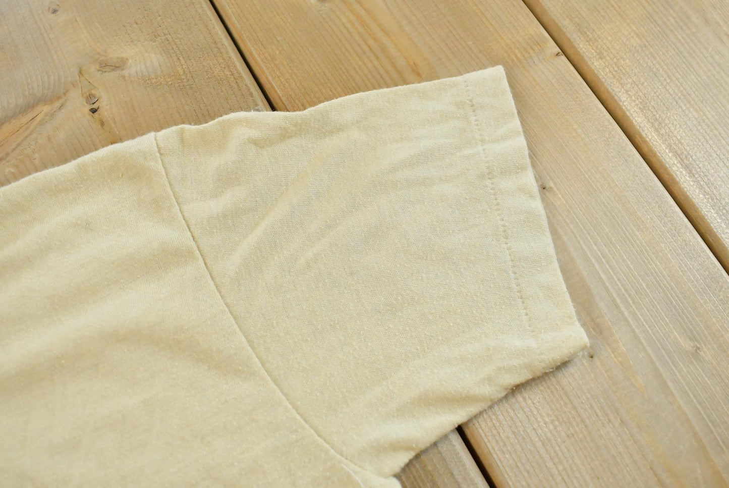 Vintage 1980s Stedman Blank Beige T-Shirt Men's XS