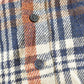 Vintage 1980s Campus CPO Wool Blend Plaid Flannel Button Up Shirt Men's L