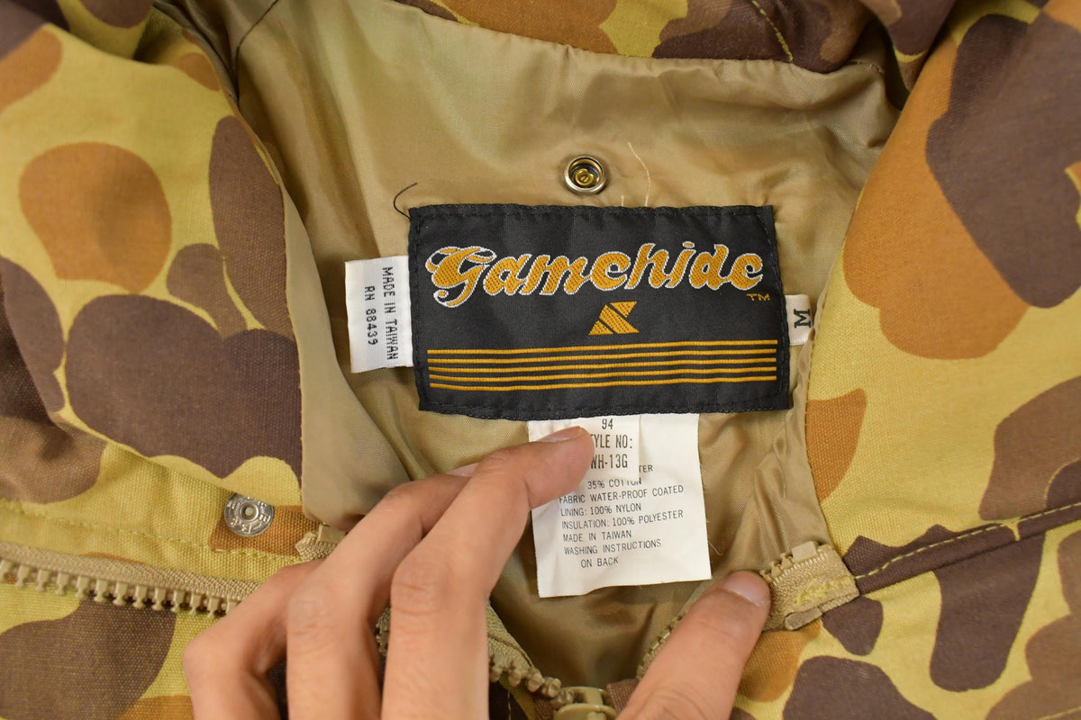Vintage 1990s Gamehide Camo Parka Jacket Men's Medium
