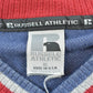 Vintage 1990s Russell Athletic Salem Witches Embroidered V-Neck Sweatshirt Men's L