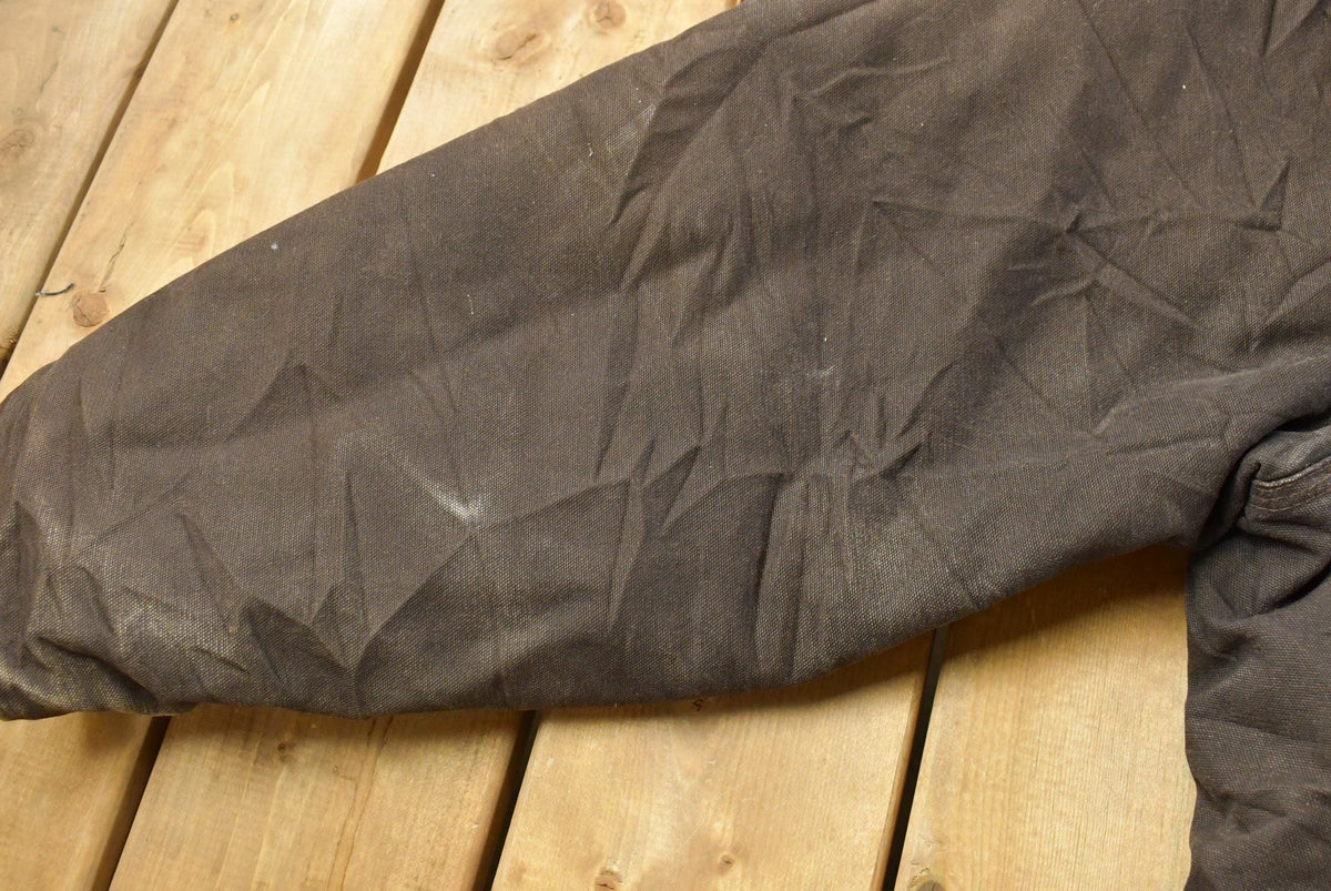 Vintage 1990s Carhartt Arctic Quilt Jacket – Distressed Tan Workwear Coat Men's XL