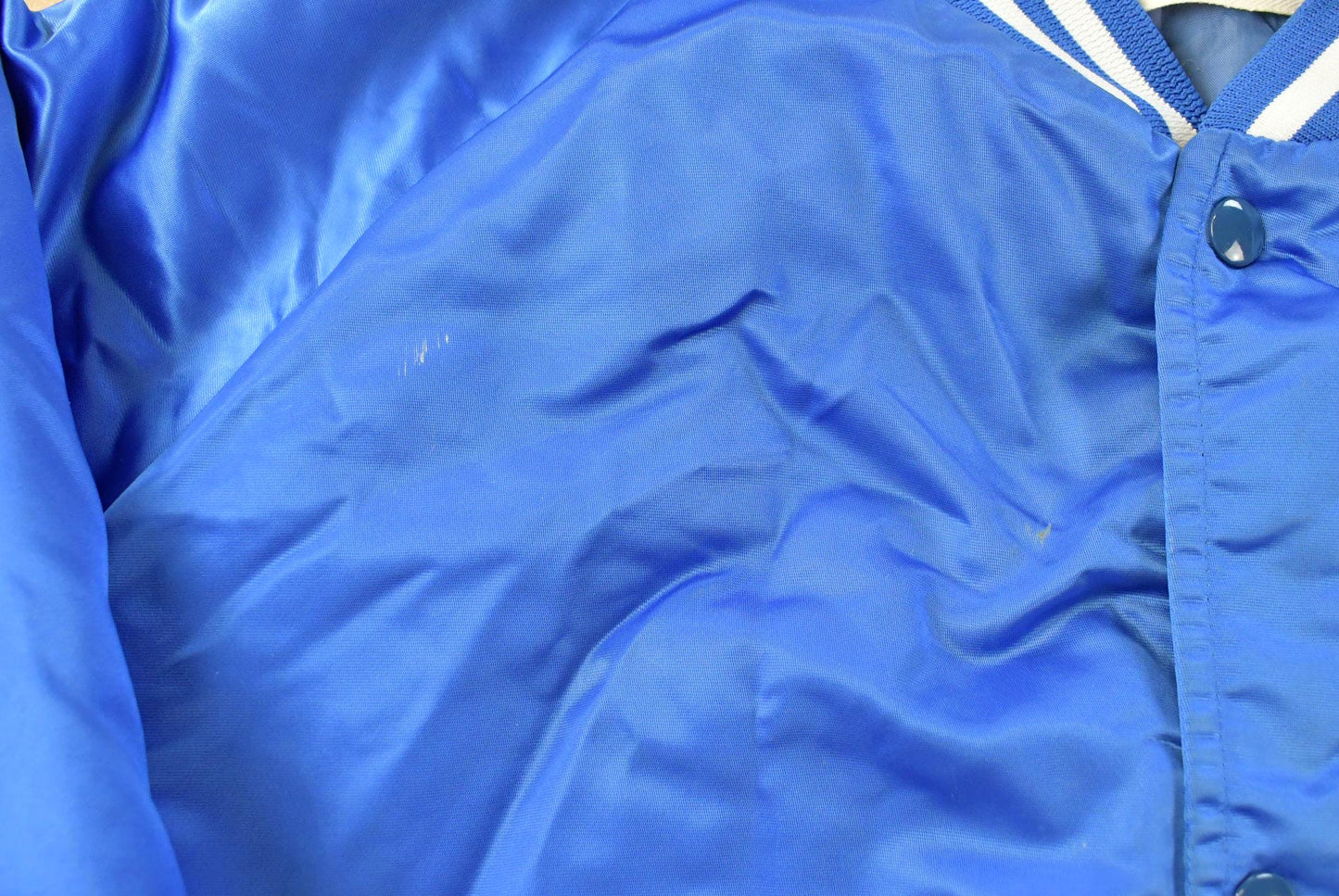 Vintage 1980s Indianapolis Colts NFL Locker Line Satin Bomber Jacket Men's XL