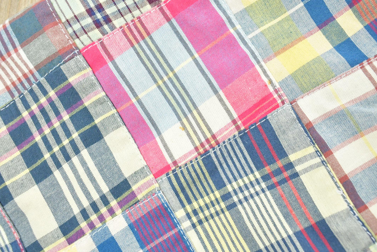 Vintage 1990s Keren Hart Patchwork Plaid Jacket Women's L
