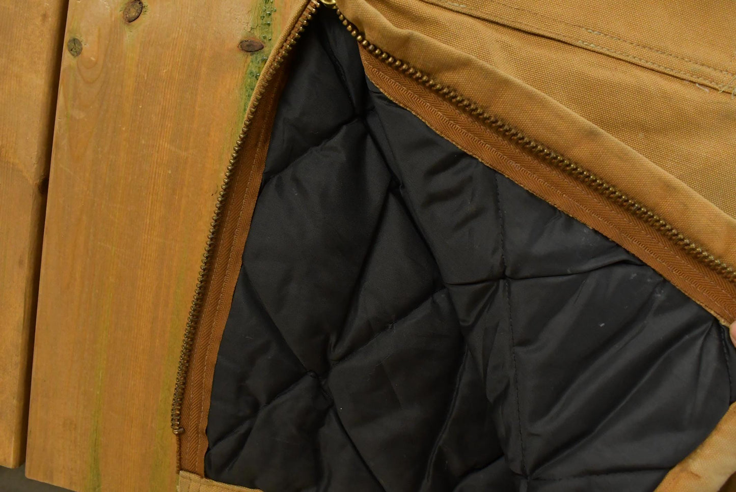Vintage 1990s Carhartt Double Knee Insulated Canvas Bib Overalls Men's 39 x 32