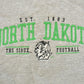 Vintage 1990s North Dakota University Sioux Football Embroidered Collegiate Crewneck Sweatshirt Men's L