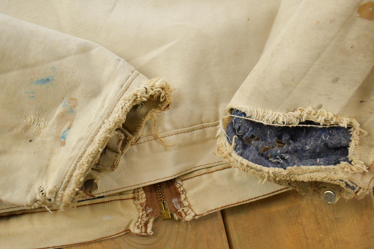 Vintage 1990s Carhartt Thrashed Blanket Lined Detroit Jacket Men's XL