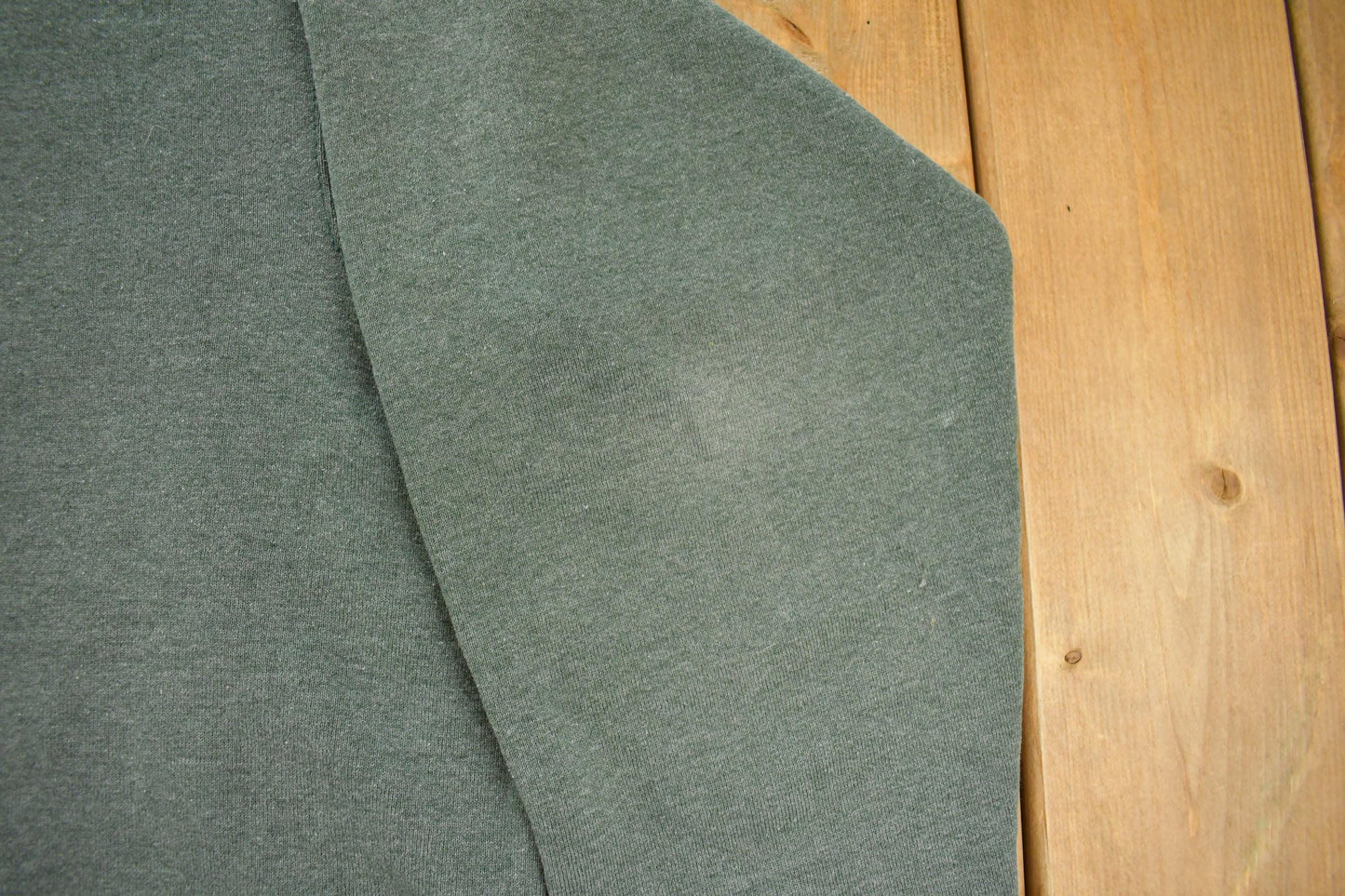 Vintage 1990s Members Mark Sun Faded Blank Green Crewneck Sweatshirt Men's XL