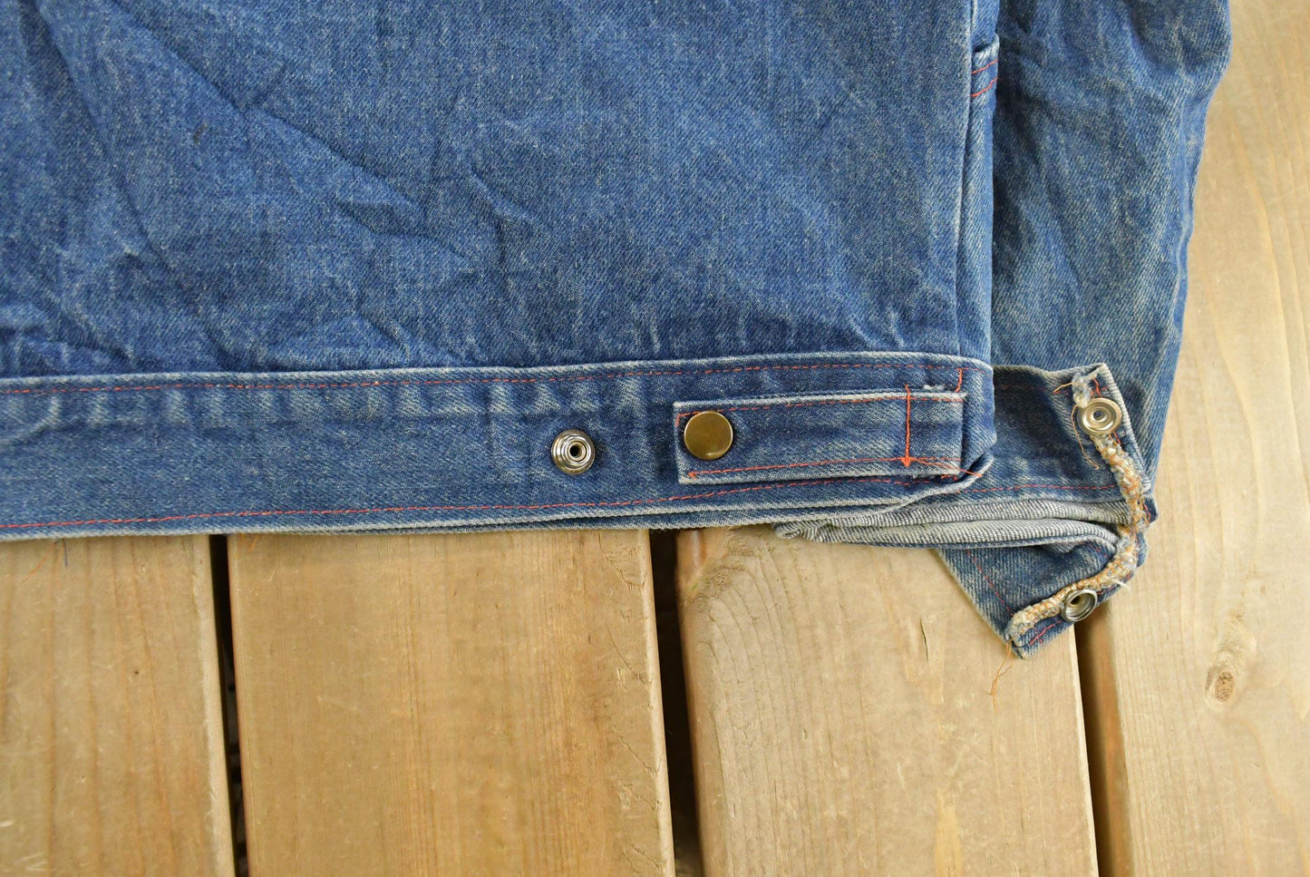 Vintage 1970s Western Wear Denim Jean Jacket Men's L