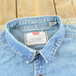 Vintage 1990s Levis Red Tab Denim Button Up Shirt Men's XL / Western Style / 90s Streetwear / Made in Hong Kong