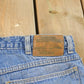 Vintage 1980s Wrangler Fleece Lined Patchwork Denim Jeans Men's 32 x 27