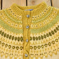 Vintage 1980s Sundt Hand Knit Wool Cardigan Sweater Women's M