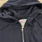 Vintage 1980s McGregor Black Thermal Lined Full Zip Up Raglan Hoodie Sweatshirt Men's L