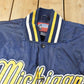 Vintage 2000s University of Michigan Wolverines Nylon Satin Bomber Jacket Men's XL