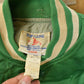 Vintage 1980s Boston Celtics NBA Embroidered Snap Button Satin Bomber Jacket Men's Large