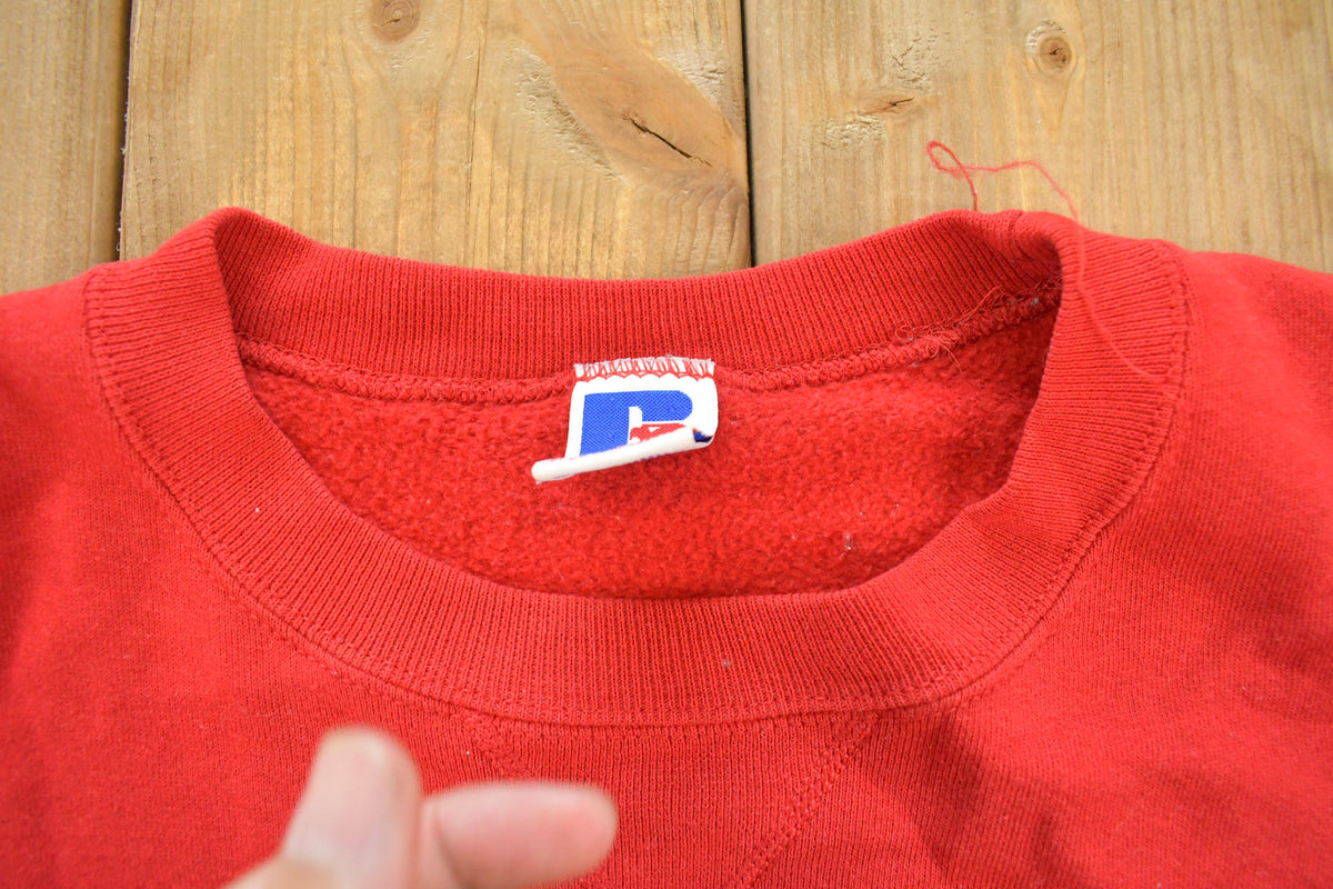 Vintage 1990s USA American Flag Souvenir Crewneck Sweatshirt Men's M