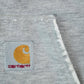 Vintage Y2K Perfectly Distressed Carhartt Heather Grey Hoodie Sweatshirt Men's 2XL Tall