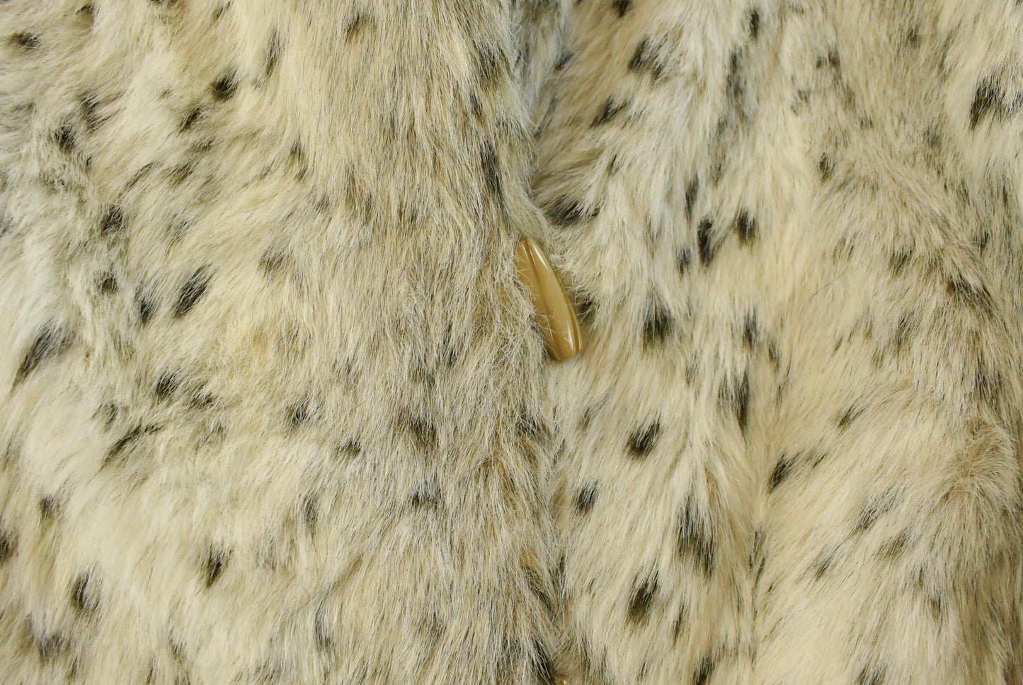 Vintage 1980s D'Esprit Faux Fur Jacket Coat Women's M