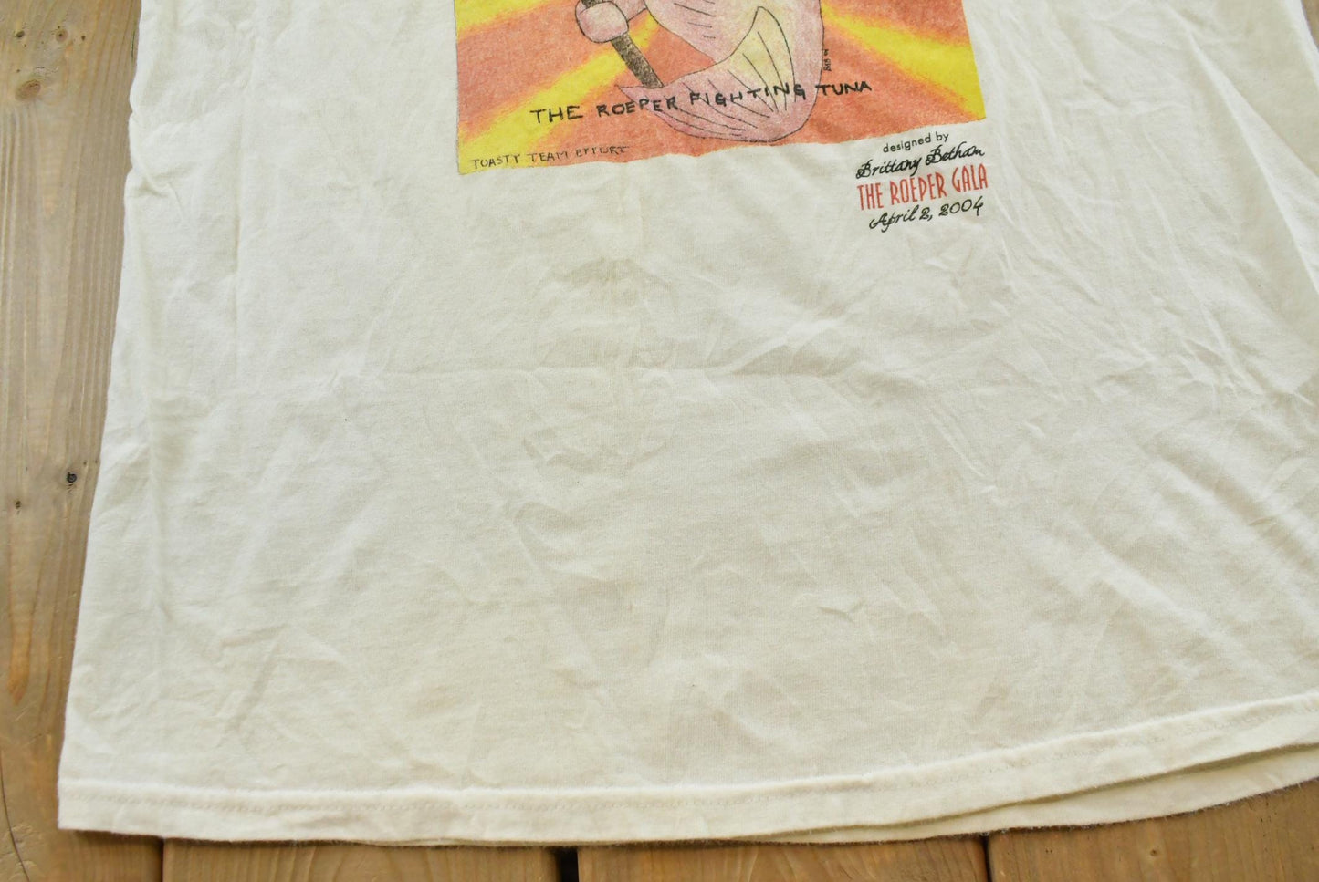 Vintage 2004 Roeper Gala Fighting Tuna Charity T-Shirt Men's M