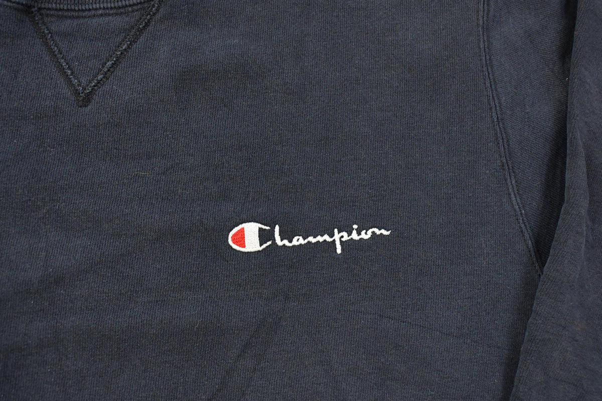 Vintage 1990s Champion Script Logo Crewneck Sweatshirt Men's Tall Large