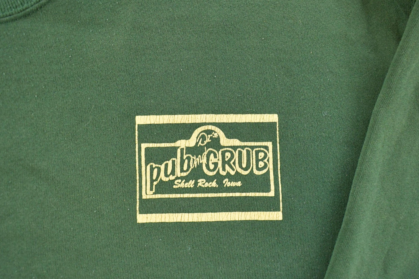 Vintage 1990s Pub & Grub Iowa Bar Promo Souvenir Crewneck Sweatshirt Men's 2XL
