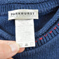 Vintage 1990s Parkhurst Cotton Acrylic Knit American Flag Sweater Men's L