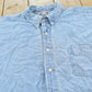 Vintage 1990s North Crest Denim Button Up Shirt Men's 2XL
