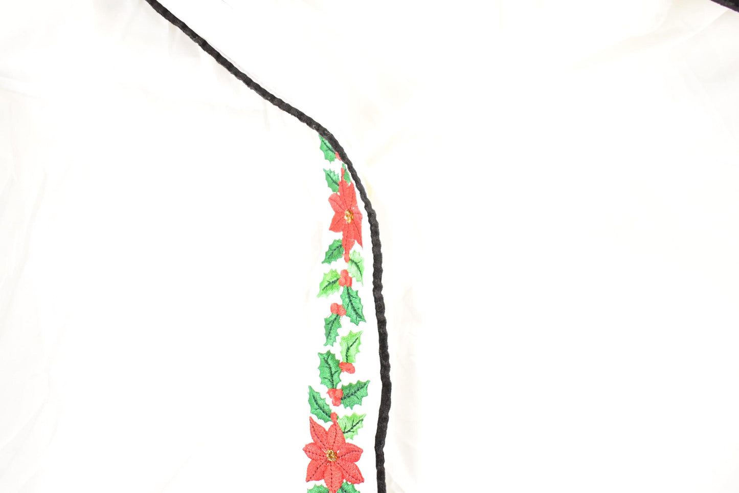 Vintage 1990s Karen Scott Floral christmas Button Up Shirt Women's L