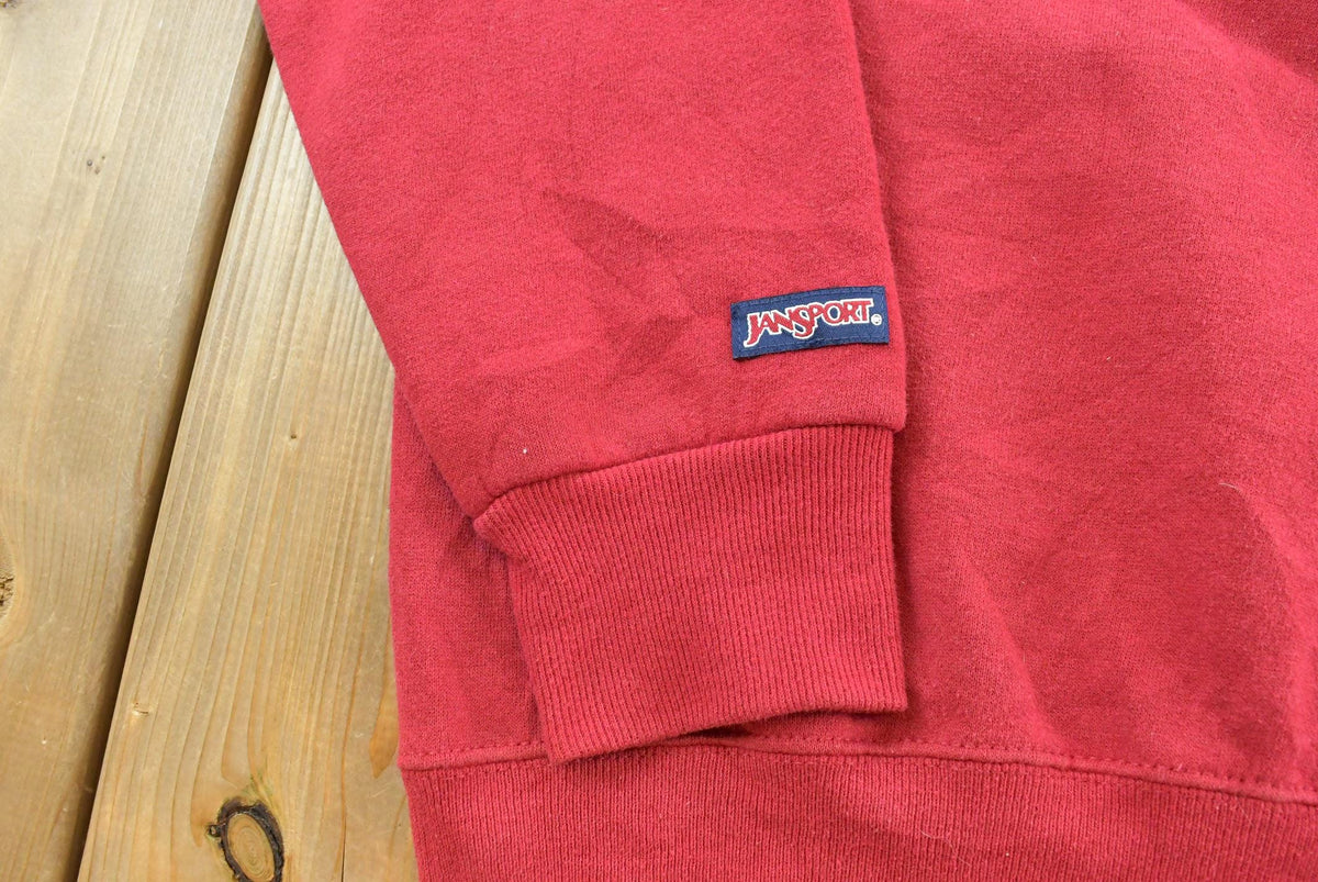 Vintage 1990s Jansport University Of Wisconsin Stout Embroidered Crewneck Sweatshirt Men's XL