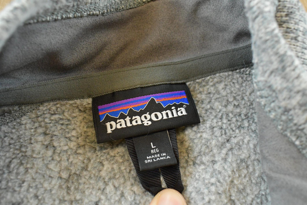 Vintage 2000s Patagonia Fleece Promotional Embroidered Vest Men's L