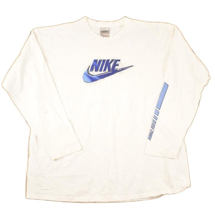 Vintage Y2K Nike Graphic Print Logo Swoosh Shirt Men's L