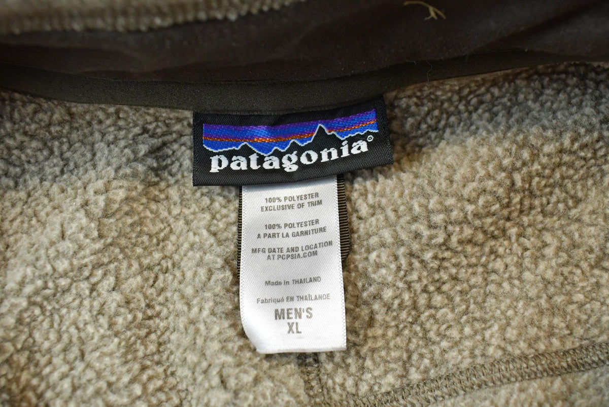 Vintage 2000s Patagonia Oatmeal Quarter Zip Fleece Sweater Men's XL