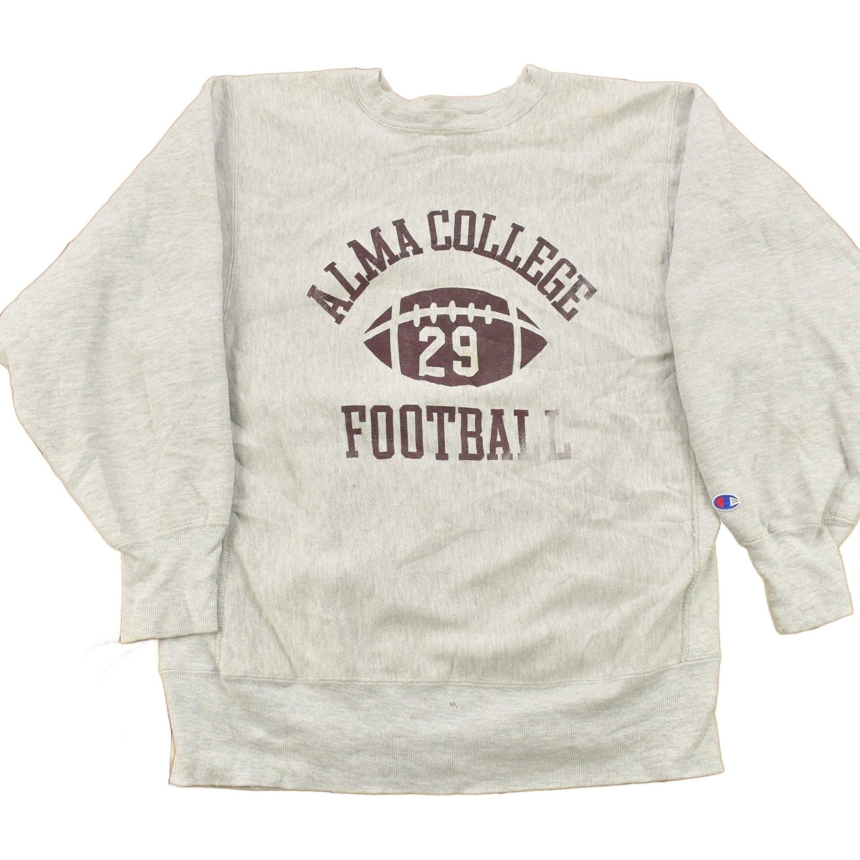 Vintage 1990s Alma College Football Champion Reverse Weave Crewneck Collegiate Men's Medium