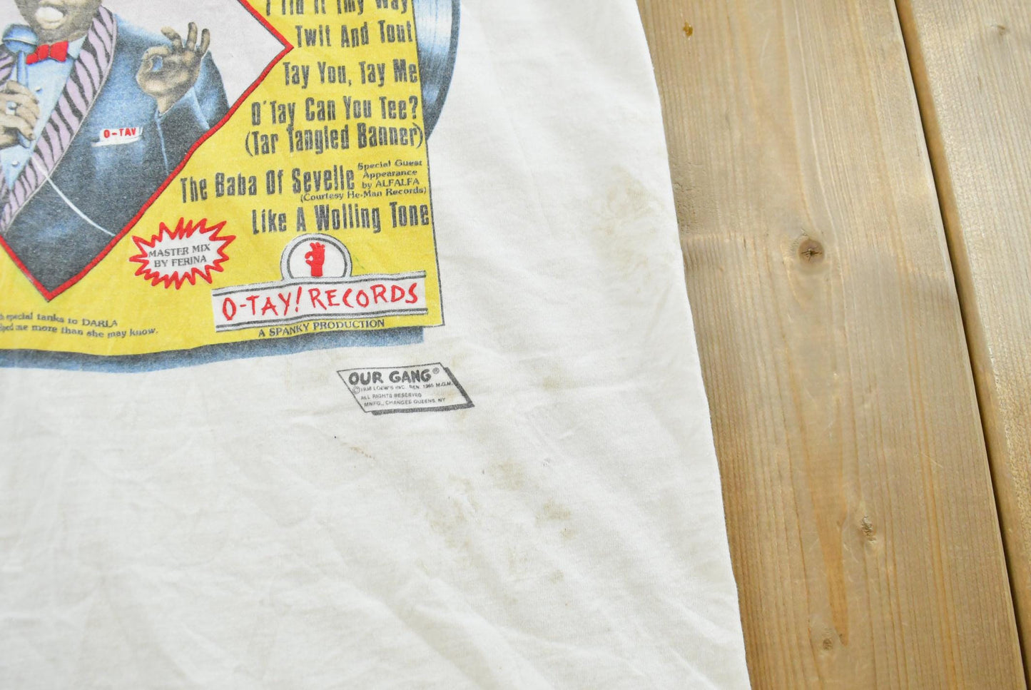 Vintage 1990s Buckwheat Sings the Great Ones The Little Rascals Promo T-shirt Mens M