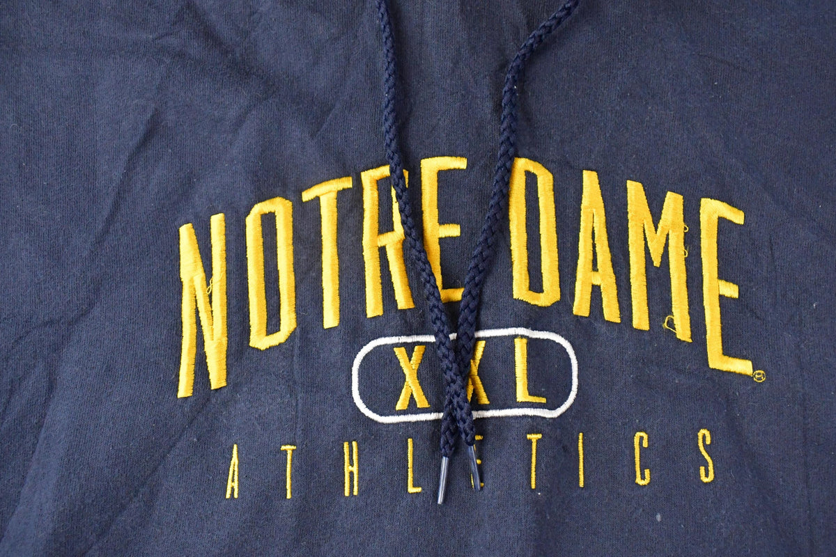 Vintage 2000s University of Notre Dame Hoodie Sweatshirt Men's XL