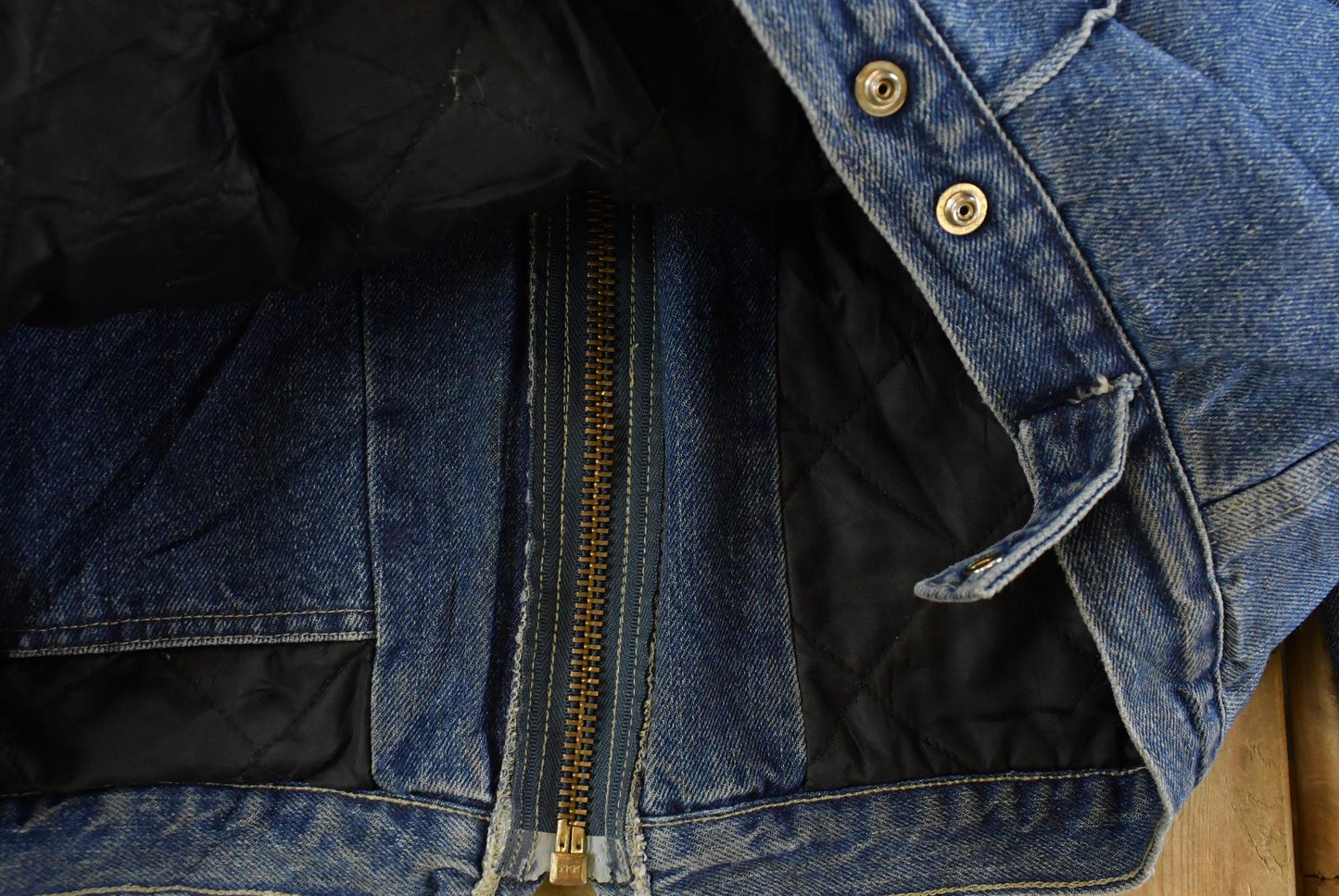 Vintage 1990s Dickies Insulated Denim Jean Jacket Men's 2XL