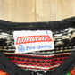Vintage 1990s Norwear Wool Knit Abstract Pattern Sweater Men's L
