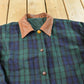 Vintage 1990s Colebrook Wool Cotton Plaid Reversible Coat Jacket Women's 1X