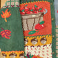 Vintage 1990s Hand Knitted Autumn Theme North Isle Cardigan Sweater Women's L