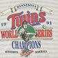 Vintage 1991 Minnesota Twins MLB World Series Champions Crewneck Sweatshirt Men's XL