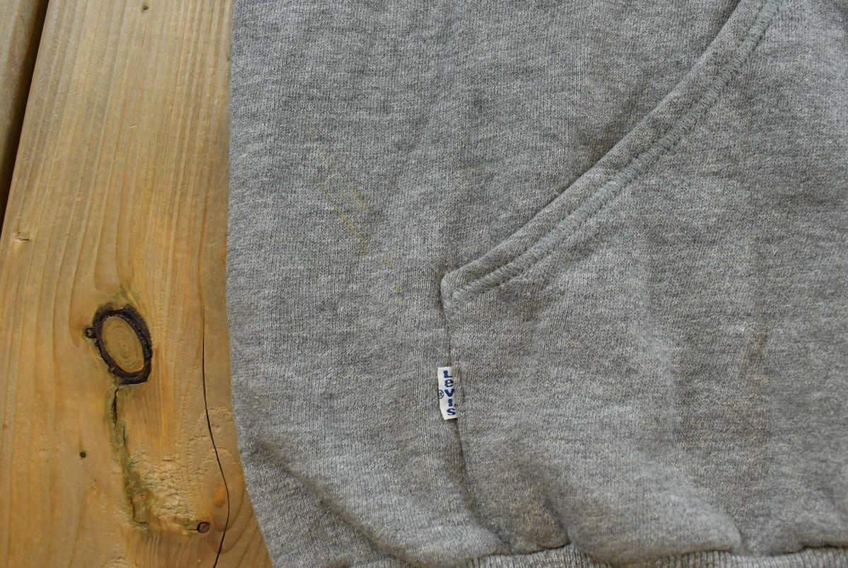 Vintage 1990s Levi Strauss USA Olympic Rings Logo Raglan Hoodie Sweatshirt Men's Men's Medium
