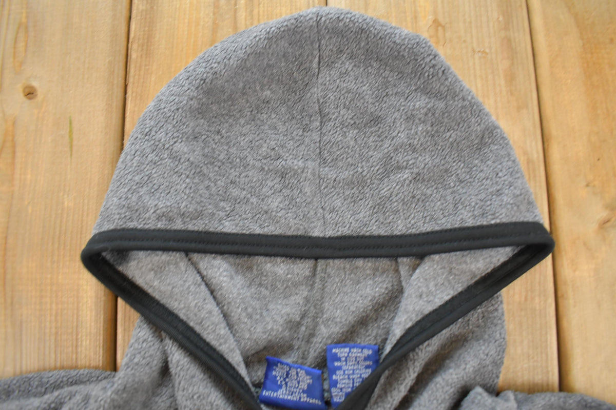 Vintage 1990s Disney Eeyore Winnie The Pooh Embroidered Fleece Hoodie Sweater Men's L
