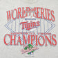 Vintage 1991 Minnesota Twins Power MLB Baseball T-Shirt Men's XL / Made in USA / Single Stitch / 90s Sportswear