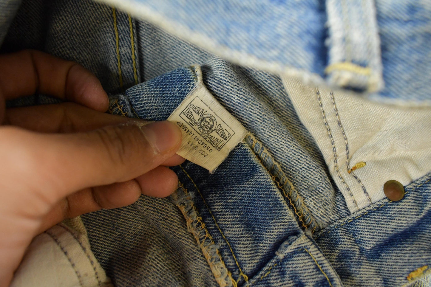 Vintage 1970s Lee Distressed Flare Denim Jeans Men's 30 x 31