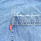 Vintage 1990s Distressed Levis Red Tab Denim Heavyweight Button Up Shirt Men's XL