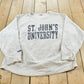 Vintage 1990s Thrashed St John's University Jansport Reverse Weave Style Crewneck Sweatshirt Men's L / NCAA Collegiate Streetwear