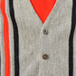 Vintage 1960s Striped Knit Cardigan Sweater Men's M