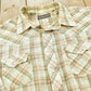 Vintage 1980s David Harrison Plaid Snaps Button Up Western Shirt Men's XL