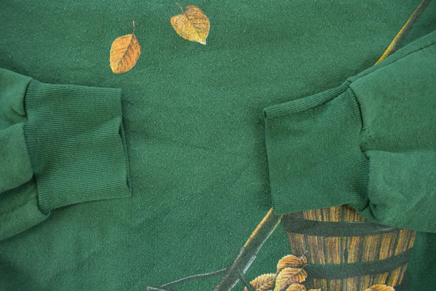 Vintage 1990s Autumn Apples Travel Souvenir Graphic Crewneck Sweatshirt Men's L