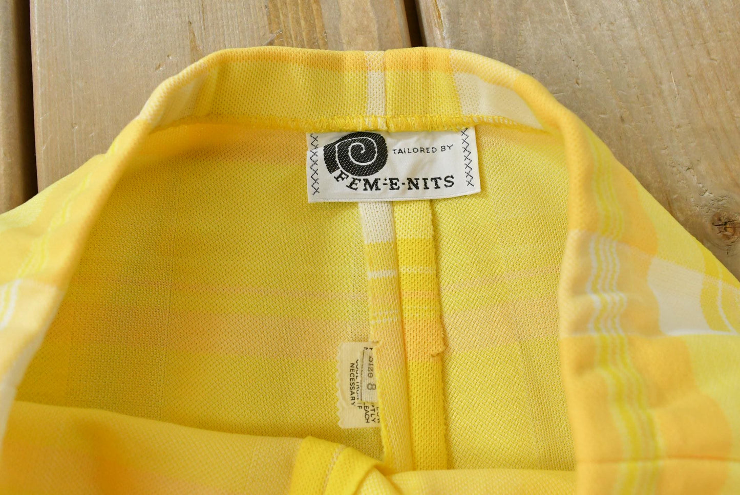 Vintage 1970s Femenits Bell Bottoms Pleated Checkered Plaid Pants Women's 27 x 31