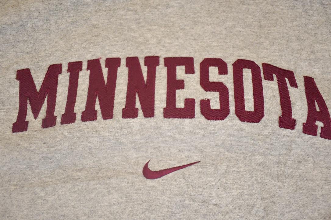 Vintage Y2K Minnesota Nike Middle Swoosh Hoodie Sweatshirt Men's XXL